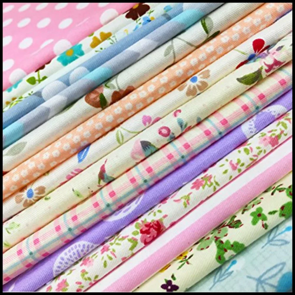 Precut Quilt Squares 100% Cotton Floral Fabric DIY Craft Sewing Bundle
